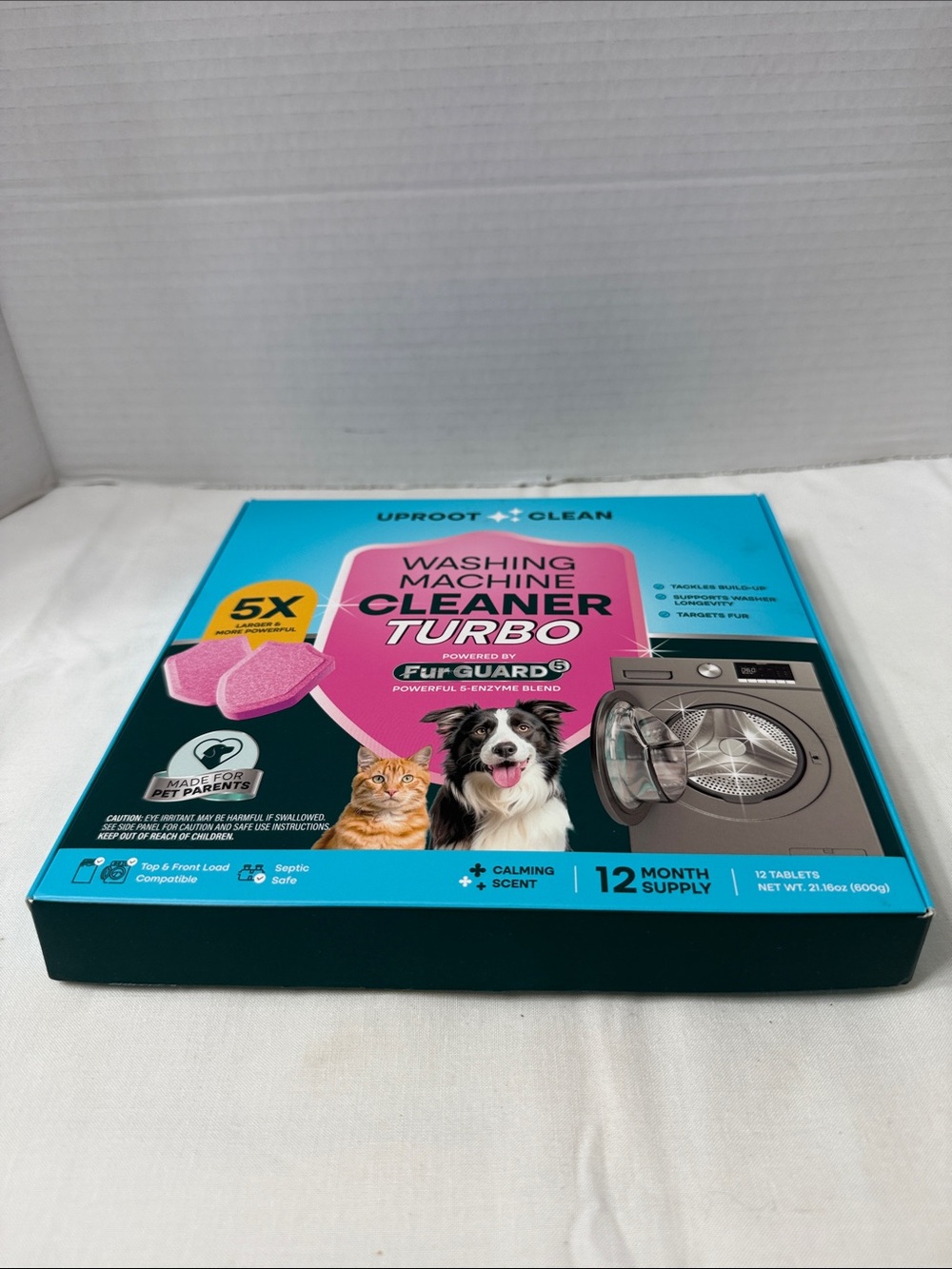 Uproot Clean Washing Machine Cleaner Turbo Fur Guard 11 Month Supply 11 Tablets - Picture 5 of 6